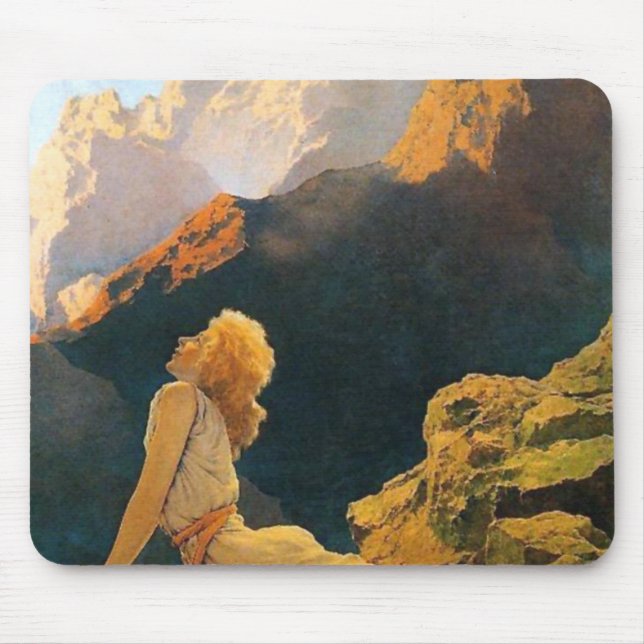 Wilde Gänse von Maxfield Parrish Mousepad (Vorne)