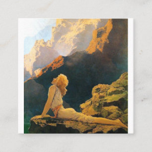 Wilde Gänse von Maxfield Parrish Quadratische Visitenkarte