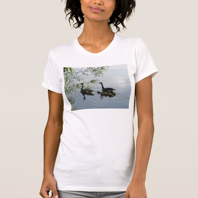 Wilde Geese Womens Lässig Scoop T - Shirt (Vorderseite)