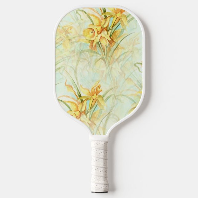 Wilde gelbe Blumen Pickleball Schläger (Vorderseite)