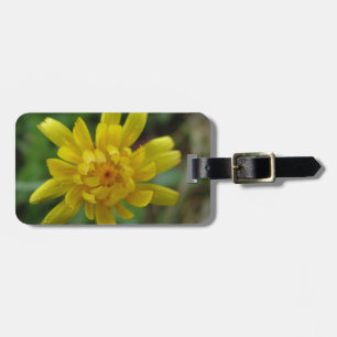 wilde gelbe Margerite Blume Gepäckanhänger