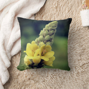 Wilde Gelbe Mullein-Blume Kissen