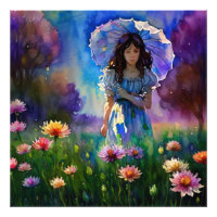 *~ Wilde Girl Blume Field AP56 Sonnenschirme