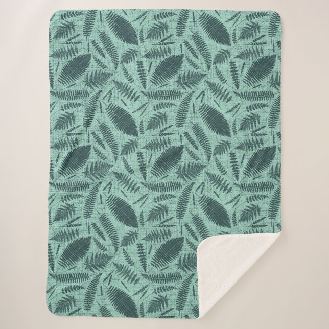 Wilde Gräser und Farne Sherpadecke (Vorderseite)