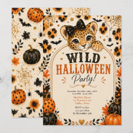 Wilde Halloween-Party Einladung