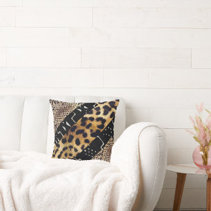 Wilde Harmonie • Afrikanischer Leopard & Schlangen Lendenkissen