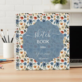 Wilde Herbstblumen Notizbuch