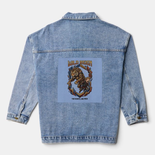 Wilde Herrschaft – Wilder Bund Grafik Jeansjacke (Rückseite)