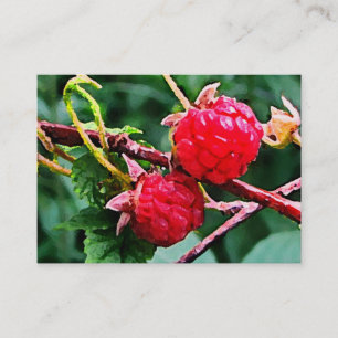 Wilde Himbeeren ATC Visitenkarte