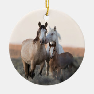 Wilde Hoofbeats Wild Horse Family Keramik Ornament