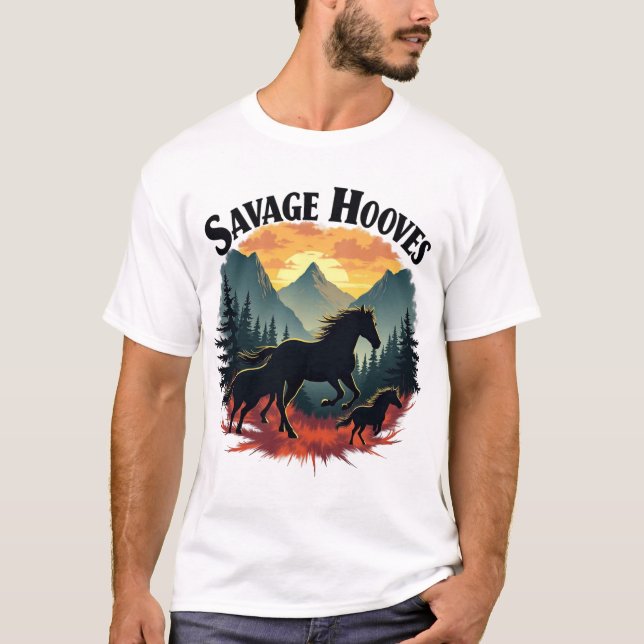 wilde Hufe T-Shirt (Vorderseite)