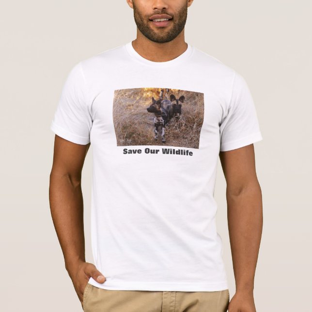 Wilde Hunde Rettete unsere Tierwelt T-Shirt (Vorderseite)