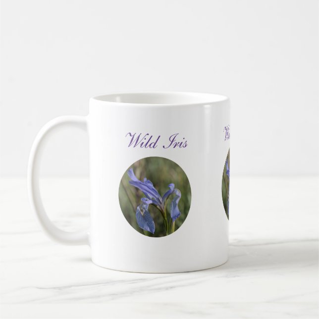 Wilde Iris-Wildblume-Kaffee-Tasse Kaffeetasse (Links)