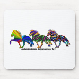 Wilde Isländerpferde Mousepad