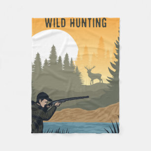 Wilde Jagd Fleecedecke