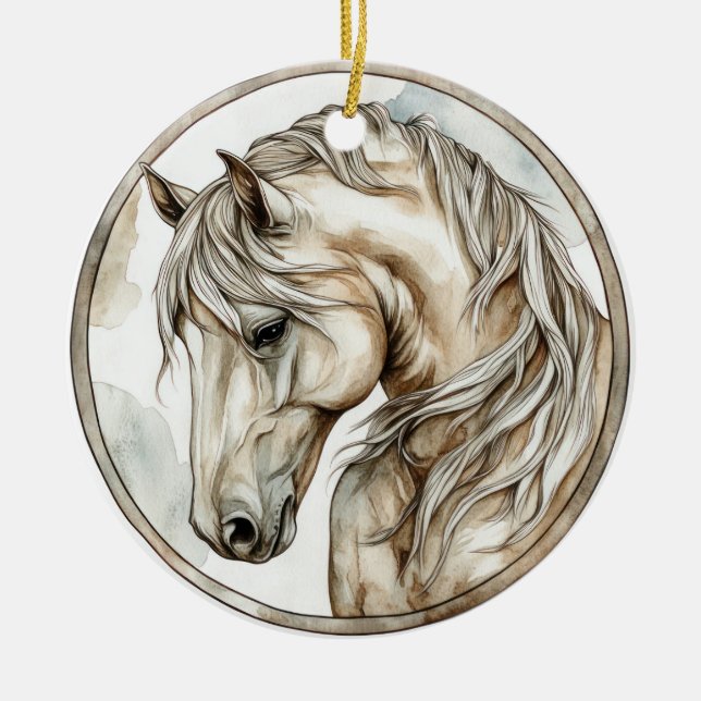 Wilde Jagd und zeitlose Sammlung Keramik Ornament (Vorne)