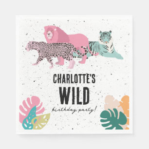 Wilde Jungle-Party-Kindergeburtstag Serviette