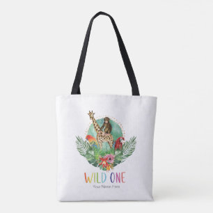 Wilde Jungle Safari Tiere Moderne Wasserfarbe