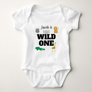 Wilde Jungtiere Baby Strampler