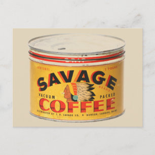 WILDE KAFFEE VINTAGE-KAFFEE-POSTKARTEN POSTKARTE