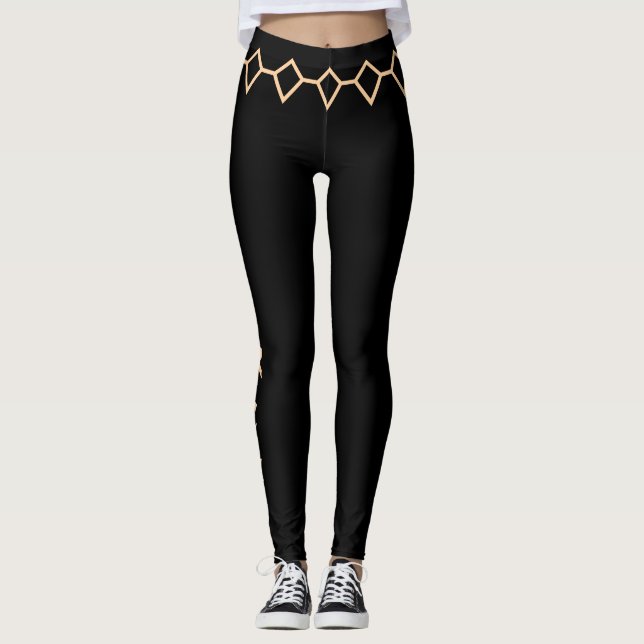 Wilde Katze  Leggings (Vorderseite)