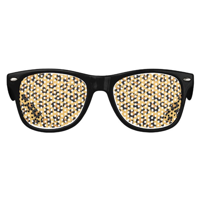 Wilde Katze Leopard Print Imitate für Muster Sonnenbrille (Vorderseite)