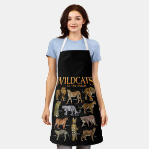 Wilde Katzen Tiere der Welt Bildung Wilde An Schürze