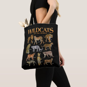 Wilde Katzen Tiere der Welt für Erziehung und Bild