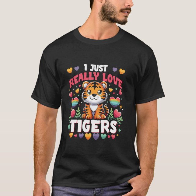 Wilde Katzen Tiger Kinder T-Shirt (Vorderseite)