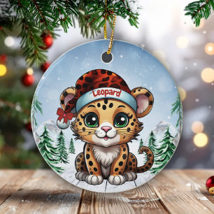 Wilde Katzenliebhaber Waldtiere Kätzchen 🐆🐈🐾 Keramik Ornament