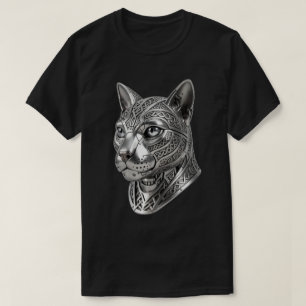 Wilde keltische Silberkatze – Stealth Warrior To T-Shirt