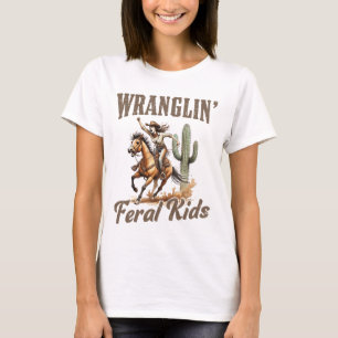 Wilde Kinder von Wranglin - Feierliche Mama Mutter T-Shirt