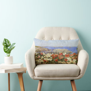Wilde Klatschmohnblumen auf den Isles of Shoals Lendenkissen