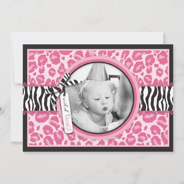 Wilde kleiner Kuchen CP-Einladungs-Karte B1 Einladung (Vorderseite)