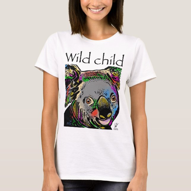 Wilde Koala-Regenbogentiere T-Shirt (Vorderseite)