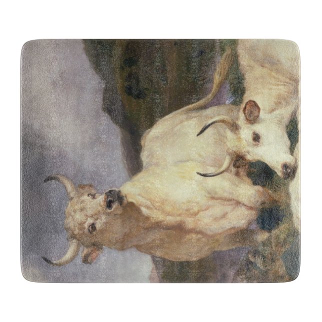 Wilde Kühe (Chillingham) Schneidebrett (Vorderseite)