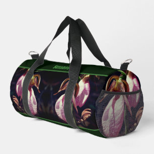 Wilde Lady Slipper Orchid-Blume Personalisiert Duffle Bag