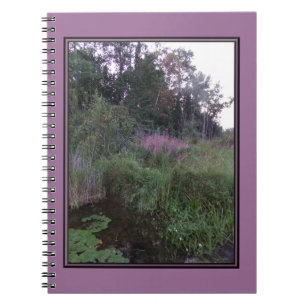 Wilde Lavendel Flora am See Notizbuch Notizblock