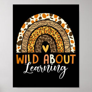 Wilde Lehrer Byck Lernbegierig Zur Schule Leopard Poster