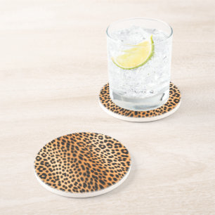 Wilde Leopard-Energie – Kühne Tierdruckmode Getränkeuntersetzer