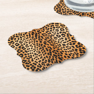 Wilde Leopard-Energie – Kühne Tierdruckmode Untersetzer
