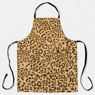 Wilde Leoparden-Druck-Küchen-Kochschürze Schürze