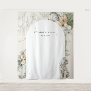 Wilde Liebe Boho Macrame Greenerity Foto Booth Wandteppich