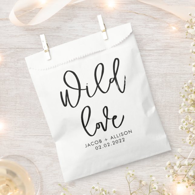 Wilde Liebe Öko Confetti Gefallen Birdseed & Wildb Geschenktütchen (Ausgeschnitten)