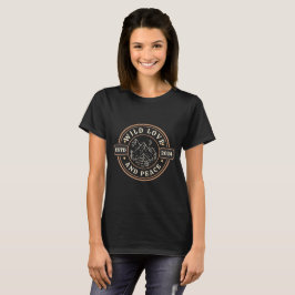 Wilde Liebe und Frieden T-Shirt
