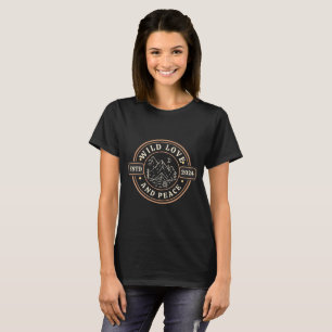 Wilde Liebe und Frieden T-Shirt