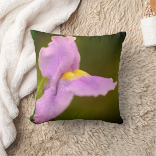Wilde Lila Orchid-Blume-Dewdrops Kissen