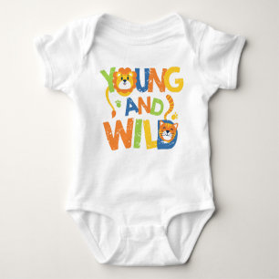 Wilde Löwen und Tiger Baby Sleeper Bodysuit Baby Strampler