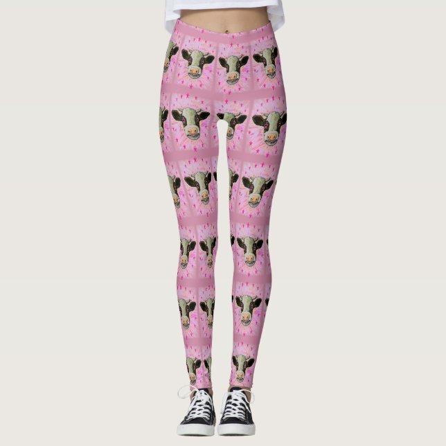 Wilde Milchkuh Leggings (Vorderseite)