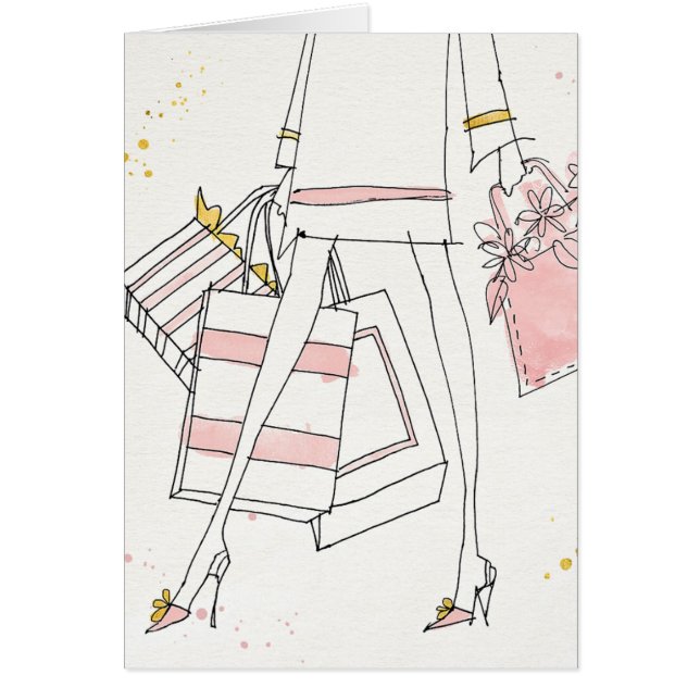 Wilde moderne rosa Mode-Skizze Apples | (Vorne)